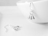 Silver Drop Earrings, tiny teardrop earring, 3 drop earring, small drop earring, little teardrop earring, silver teardrop earring small hook - Constant Baubling