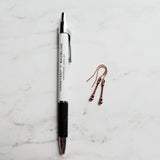 Copper Stick Earrings, long thin copper earring, pendulum earring, antique copper earring, aged copper earring, narrow bar earring, drop - Constant Baubling