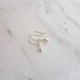 Tiny Silver Drop Earrings, very little teardrop earring, dainty silver earring, plain drop earring, simple silver earring, silver teardrop - Constant Baubling