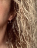 Tiny Silver Drop Earrings, very little teardrop earring, dainty silver earring, plain drop earring, simple silver earring, silver teardrop - Constant Baubling