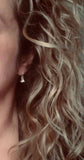 Silver Drop Earrings, tiny teardrop earring, 3 drop earring, small drop earring, little teardrop earring, silver teardrop earring small hook - Constant Baubling