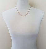 Rose Gold Necklace, herringbone necklace, rose gold arrow chain, arrow necklace, rose gold chevron chain, rose gold v necklace small v chain - Constant Baubling