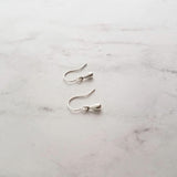 Tiny Silver Drop Earrings, very little teardrop earring, dainty silver earring, plain drop earring, simple silver earring, silver teardrop - Constant Baubling