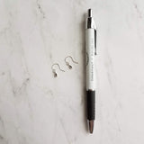 Tiny Silver Drop Earrings, very little teardrop earring, dainty silver earring, plain drop earring, simple silver earring, silver teardrop - Constant Baubling