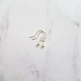 Tiny Silver Drop Earrings, very little teardrop earring, dainty silver earring, plain drop earring, simple silver earring, silver teardrop - Constant Baubling