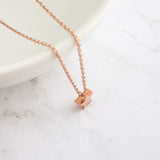 Rose Gold Star Necklace, star pendant, rose gold star slider bead, rose gold star charm, simple rose gold star, small rose gold star, lucky - Constant Baubling