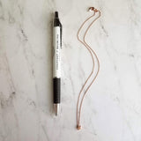 Rose Gold Star Necklace, star pendant, rose gold star slider bead, rose gold star charm, simple rose gold star, small rose gold star, lucky - Constant Baubling