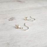 Maple Leaf Earrings, silver leaf earring, tiny leaf earring, Toronto, little leaf earring, leaf dangle earring, autumn earring, fall earring - Constant Baubling