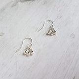 Silver Drop Earrings, tiny teardrop earring, 3 drop earring, small drop earring, little teardrop earring, silver teardrop earring small hook - Constant Baubling
