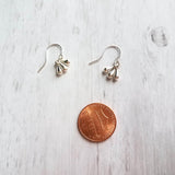 Silver Drop Earrings, tiny teardrop earring, 3 drop earring, small drop earring, little teardrop earring, silver teardrop earring small hook - Constant Baubling