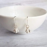 Silver Drop Earrings, tiny teardrop earring, 3 drop earring, small drop earring, little teardrop earring, silver teardrop earring small hook - Constant Baubling