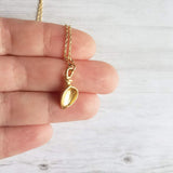 Gold Calla Lily Necklace - gold lily necklace, lily pendant, lily charm, bridesmaid necklace, bridal jewelry, gold lily, simple lily, flower - Constant Baubling