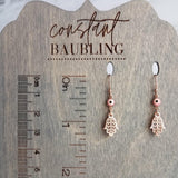 Evil Eye Earrings, rose gold earring, talisman amulet, protective earring, Hamsa earring, hand Fatima, spiritual symbol protection good luck - Constant Baubling