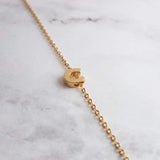 Gold Horseshoe Necklace, delicate gold chain, thin chain, dainty gold necklace, lucky necklace, tiny good luck charm, horse necklace, small - Constant Baubling