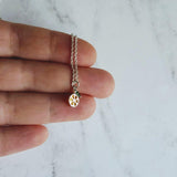 Lemon Necklace, small crystal lemon, lemon charm, fruit necklace, citrus fruit, silver lemon pendant, delicate silver chain, tiny pendant - Constant Baubling