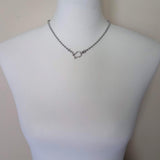 Stainless Steel Ball Chain, front horseshoe shackle screw clasp, chunky chain, large ball chain, big silver ball chain, horseshoe necklace - Constant Baubling