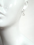 Silver Drop Earrings, tiny teardrop earring, 3 drop earring, small drop earring, little teardrop earring, silver teardrop earring small hook - Constant Baubling