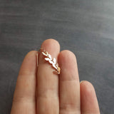 Long Rose Gold Earrings, v shaped earrings, rose gold arrow earrings, chevron earrings, arrows earrings, long flexible earrings, pink gold - Constant Baubling