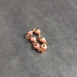 Evil Eye Ring, rose gold ring, Hamsa ring, hand of Fatima ring, spiritual ring, protection ring, pink amulet talisman, good luck fortune - Constant Baubling
