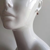 Tiny Rose Gold Disk Earrings, small rose gold dangles, rose gold circle simple round rose gold earring rose gold minimalist rose gold coin - Constant Baubling