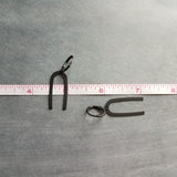Matte Black Arch Earrings, U shape earring, black earring, lever back earring, black huggie hoop, black rainbow dangle, simple black earring - Constant Baubling