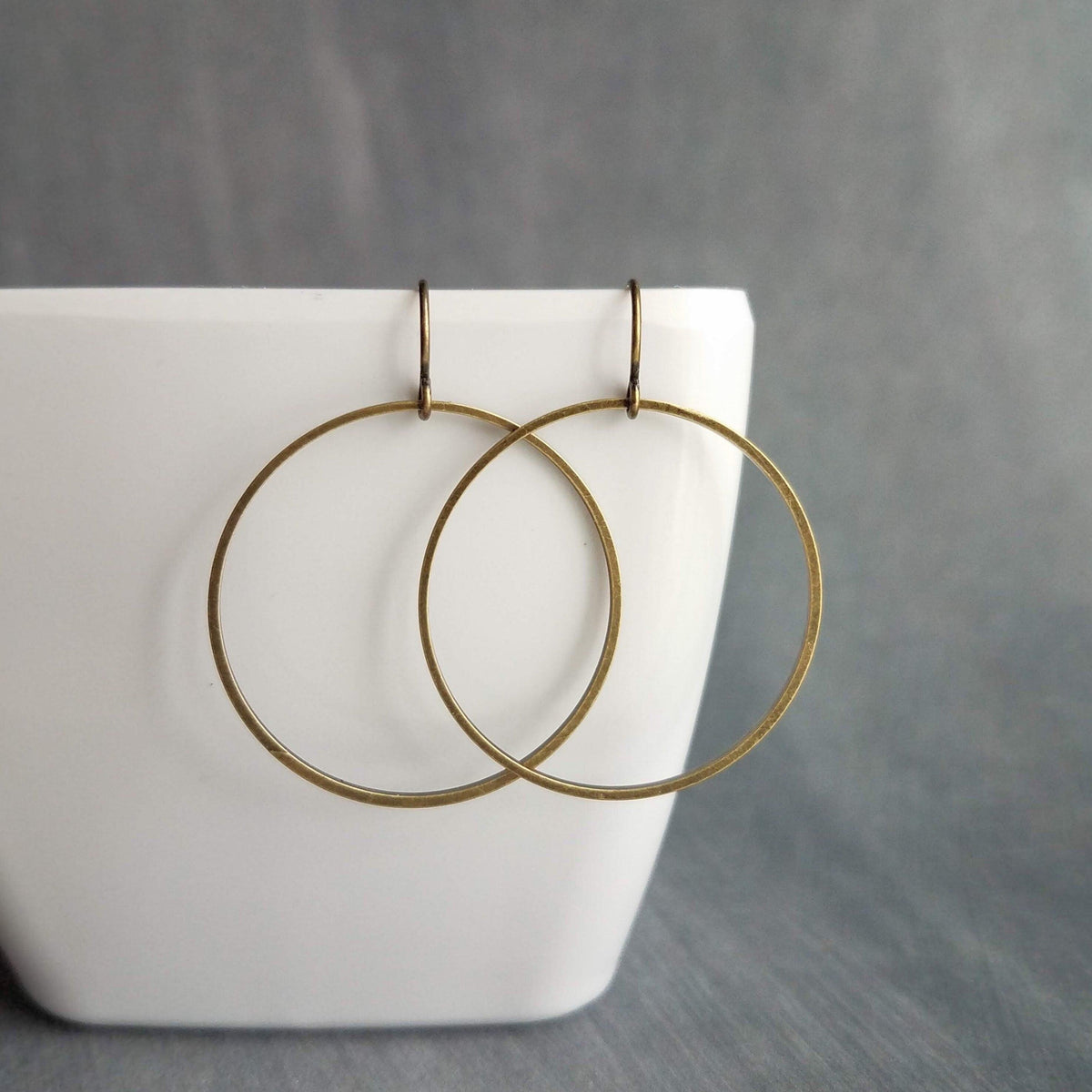 Fir Tree Acrylic Earrings | Antique Bronze Findings – Nordland Tides, image size:1200x1200