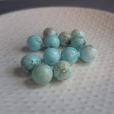 Gold Stone Necklace, eclipse necklace, turquoise blue stone, light blue stone pendant, howlite necklace, gold semicircle, modern half circle - Constant Baubling