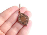 Copper Medallion Earrings, rustic copper earring, Moroccan earring, antique copper earring, medallion earring, boho earring, damask earring - Constant Baubling