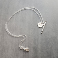 Flute Necklace, silver necklace, initial necklace, personalized necklace, flute charm necklace, piccolo pendant, flautist necklace orchestra