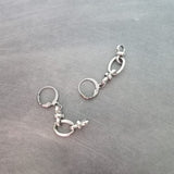 Long Oval Drop Earrings, stainless steel earring, hypoallergenic jewelry, chunky silver earring, 2 inch drop earring, silver dangle teardrop