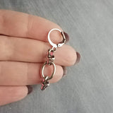 Long Oval Drop Earrings, stainless steel earring, hypoallergenic jewelry, chunky silver earring, 2 inch drop earring, silver dangle teardrop
