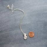Silver Shell Necklace, spiral seashell pendant, seashell necklace, silver seashell, beach necklace, shell pendant, sea jewelry, simple chain