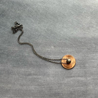 Gunmetal Chain Necklace, simple ball bead necklace, 6mm stardust bead slider, thin gunmetal chain, delicate silver black gun metal layering