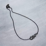 Black Flame Necklace, black fire necklace, flame pendant, on fire pendant, hot necklace, fiery jewelry, intense heat, black heat, fire charm