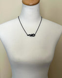 Black Flame Necklace, black fire necklace, flame pendant, on fire pendant, hot necklace, fiery jewelry, intense heat, black heat, fire charm