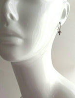 Maple Leaf Earrings, silver leaf earring, tiny leaf earring, Toronto, little leaf earring, leaf dangle earring, autumn earring, fall earring - Constant Baubling