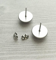 Sweater Earring, grey sweater earring, cable knit earring, winter stud, grey winter earring, winter stud, cozy earring, gray stud earring - Constant Baubling