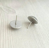 Sweater Earring, grey sweater earring, cable knit earring, winter stud, grey winter earring, winter stud, cozy earring, gray stud earring - Constant Baubling