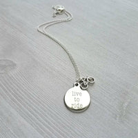 Bicycle Necklace, bike necklace, silver bike necklace, bicycle pendant, bicycle charm, bike pendant, cyclist necklace, live to ride, cycling - Constant Baubling