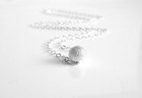 Sterling Silver Ball Necklace, little silver ball necklace, small single ball necklace, plain ball necklace, ball bead necklace, everyday - Constant Baubling