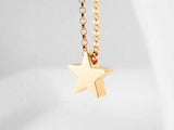 Gold Star Necklace, 14K gold fill chain, simple star necklace, small star necklace, superstar necklace, award necklace, all star necklace - Constant Baubling