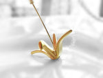 Origami Crane Necklace, gold origami pendant, origami necklace, gold crane pendant, silver crane pendant folded paper style metal bird charm - Constant Baubling
