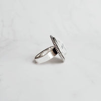 Artist Ring - silver adjustable band EAT SLEEP CREATE handmade crafter maker designer creator craftaholic jewelry gift - size 7 8 9 10 - Constant Baubling