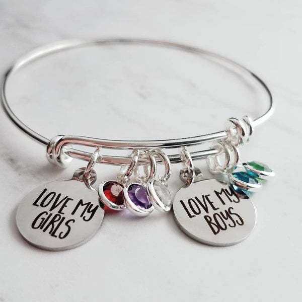 Children's birthstone on sale bracelet for mom