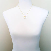 Gold White Pumpkin Necklace, Halloween necklace, fall necklace, pumpkin pendant, pumpkin charm, gold white pumpkin necklace, small pumpkin - Constant Baubling