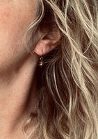 Acorn Earrings - small silver charms on simple little delicate ear hooks, fall earrings, autumn earrings, dainty fall earrings, petite - Constant Baubling
