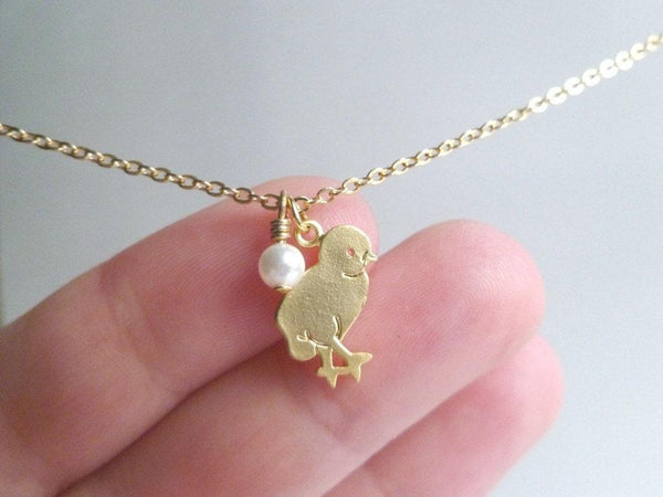 Gold Chicken Charm 