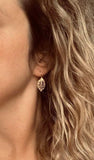 Silver Leaf Earrings, small silver leaves, cut out leaf earring, simple leaf earrings, delicate leaf earring, dainty leaf earring, filigree - Constant Baubling