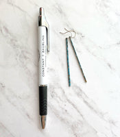 Long Thin Earrings - flat narrow bar in blue green aqua brown copper verdigris patina - handmade simple line stick - delicate ear hooks - Constant Baubling