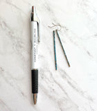 Long Thin Earrings - flat narrow bar in blue green aqua brown copper verdigris patina - handmade simple line stick - delicate ear hooks - Constant Baubling